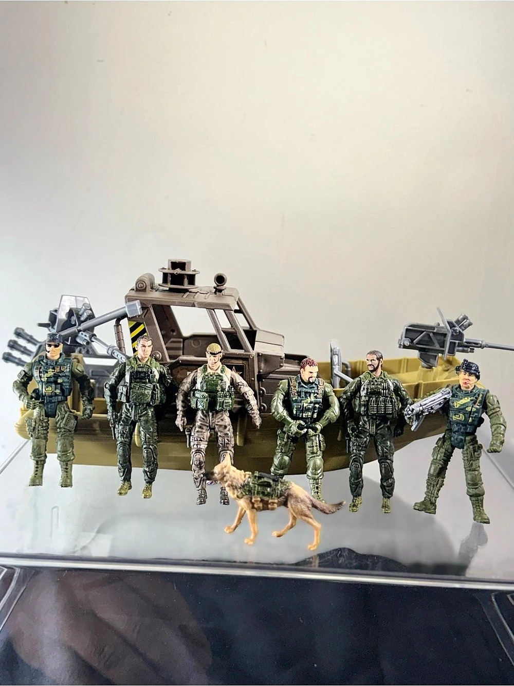 Chap Mei Military Patrol Boat Action Figure Set
